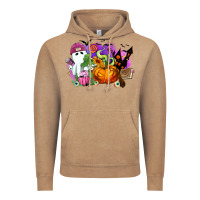 Vintage Coffee Halloween ghost and jack o lantern Vintage Hoodie - RanaPortraitStore