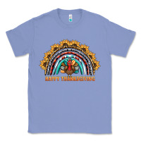 Colony Blue happy thanksgiving rainbow Classic Tee - BarkalooDesign