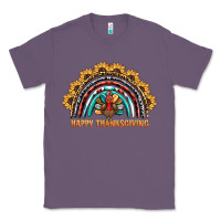Lavender happy thanksgiving rainbow Classic Tee - BarkalooDesign