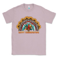 Lilac happy thanksgiving rainbow Classic Tee - BarkalooDesign