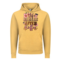 Vintage Mustard life begins after coffee Vintage Hoodie - JahusDesignShop
