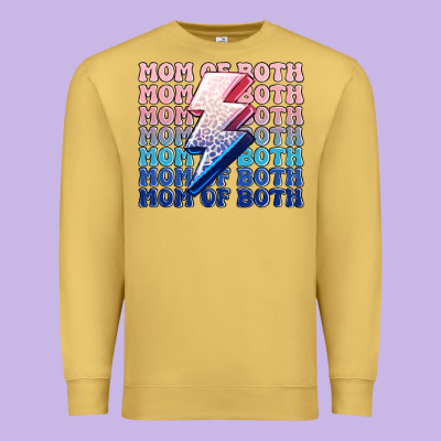Mom Of Both Boy And Girl Premium Sweatshirt Designed By Maliassmallbusiness