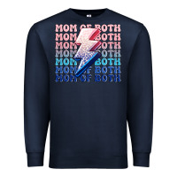 Navy mom of both boy and girl Premium Sweatshirt - MaliasSmallBusiness