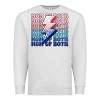 Oatmeal Heather mom of both boy and girl Premium Sweatshirt - MaliasSmallBusiness