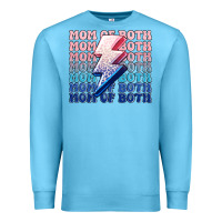 Ocean Blue mom of both boy and girl Premium Sweatshirt - MaliasSmallBusiness