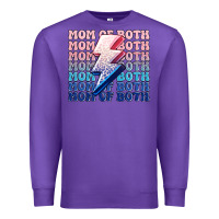 Purple mom of both boy and girl Premium Sweatshirt - MaliasSmallBusiness
