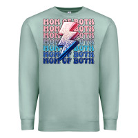 Seafoam mom of both boy and girl Premium Sweatshirt - MaliasSmallBusiness