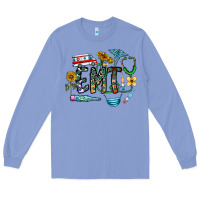 Colony Blue emt Long Sleeve Tee - CowhideDigitalArt
