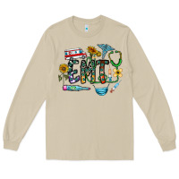 Mushroom emt Long Sleeve Tee - CowhideDigitalArt