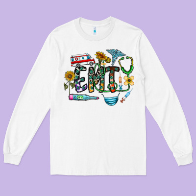 Emt Long Sleeve Tee Designed By Cowhidedigitalart