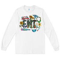 White emt Long Sleeve Tee - CowhideDigitalArt