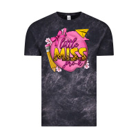 Cloud Black little miss pre k Vintage Tee - texasbilliewilder