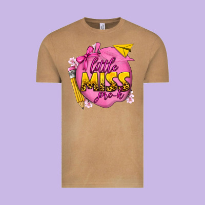 Little Miss Pre K Vintage Tee Designed By Texasbilliewilder