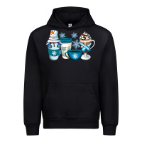 Black Winter Coffee Cups Urban Hoodie - Artiststas