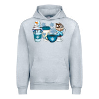 Heather Grey Winter Coffee Cups Urban Hoodie - Artiststas