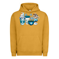 Pigment Peanut Butter Winter Coffee Cups Urban Hoodie - Artiststas