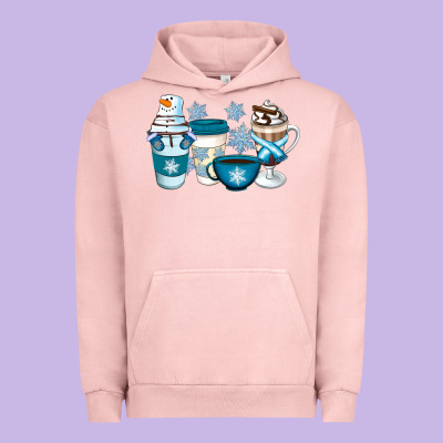 Winter Coffee Cups Urban Hoodie Designed By Artiststas