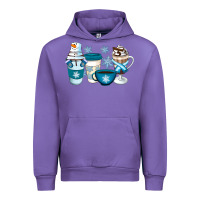 Tulip Winter Coffee Cups Urban Hoodie - Artiststas