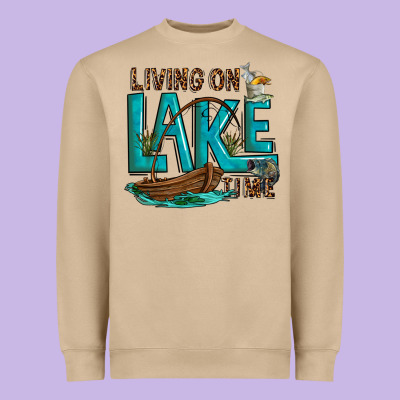 Heavyweight Sweatshirt living on lake time