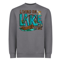 Storm living on lake time Heavyweight Sweatshirt - texasbilliewilder