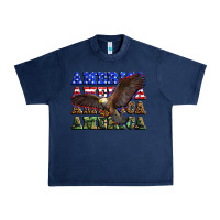 Navy america america america america Urban Heavy Tee - Zillion Design Studio