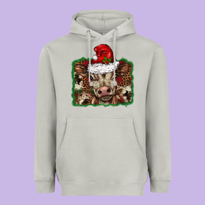 Christmas Background Baby Calf Heavyweight Hoodie Designed By Barkaloodesign
