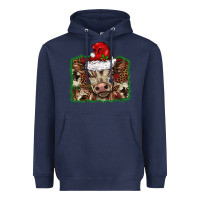 Navy Christmas background baby calf Heavyweight Hoodie - BarkalooDesign