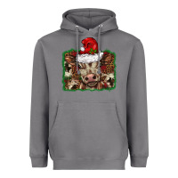 Storm Christmas background baby calf Heavyweight Hoodie - BarkalooDesign
