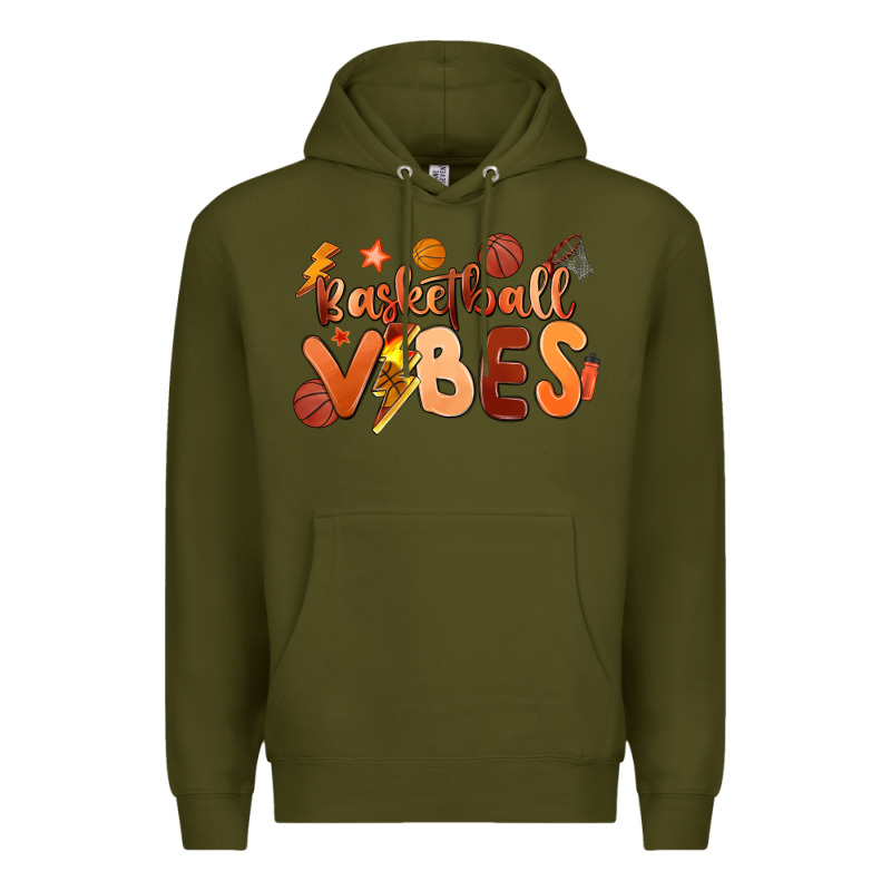Basketball Vibes Premium Hoodie by MaliasSmallBusiness | Teevron