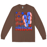 Chestnut flip flops and freedom Long Sleeve Tee - HRA Design Shop