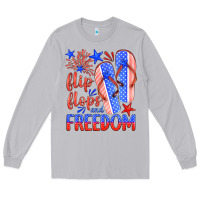 Moon Dust flip flops and freedom Long Sleeve Tee - HRA Design Shop