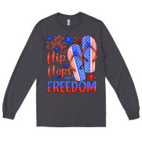 Smoke flip flops and freedom Long Sleeve Tee - HRA Design Shop