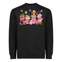 Black pink christmas coffee cups Heavyweight Sweatshirt - Zillion Design Studio