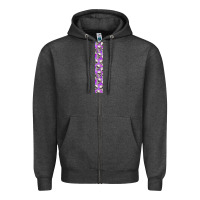 Charcoal Heather Halloween Key Fob Zipper Hoodie - BundleAndBundleShop