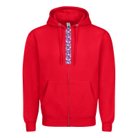 Red Halloween Key Fob Zipper Hoodie - BundleAndBundleShop