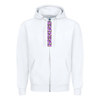 White Halloween Key Fob Zipper Hoodie - BundleAndBundleShop