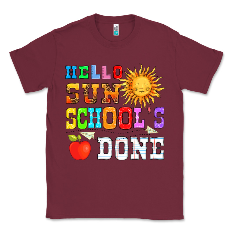 Hello Sun Schools Done Classic Tee by HRA Design Shop | Teevron