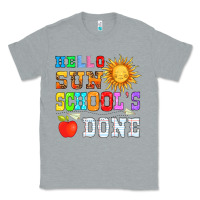 Heather Grey hello sun schools done Classic Tee - HRA Design Shop