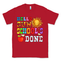 Red hello sun schools done Classic Tee - HRA Design Shop