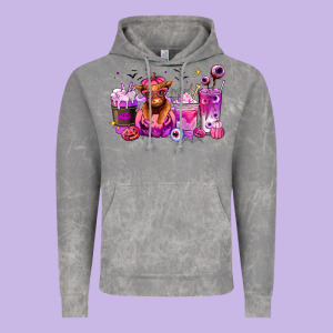 Halloween Heifer Coffee Cups Vintage Hoodie Designed By Ranaportraitstore