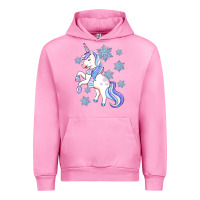 Fuchsia Pink Winter unicorn Urban Hoodie - Artiststas