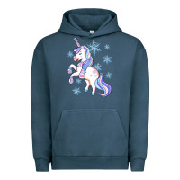 Pigment Midnight Navy Winter unicorn Urban Hoodie - Artiststas