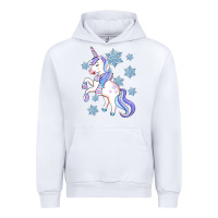 White Winter unicorn Urban Hoodie - Artiststas