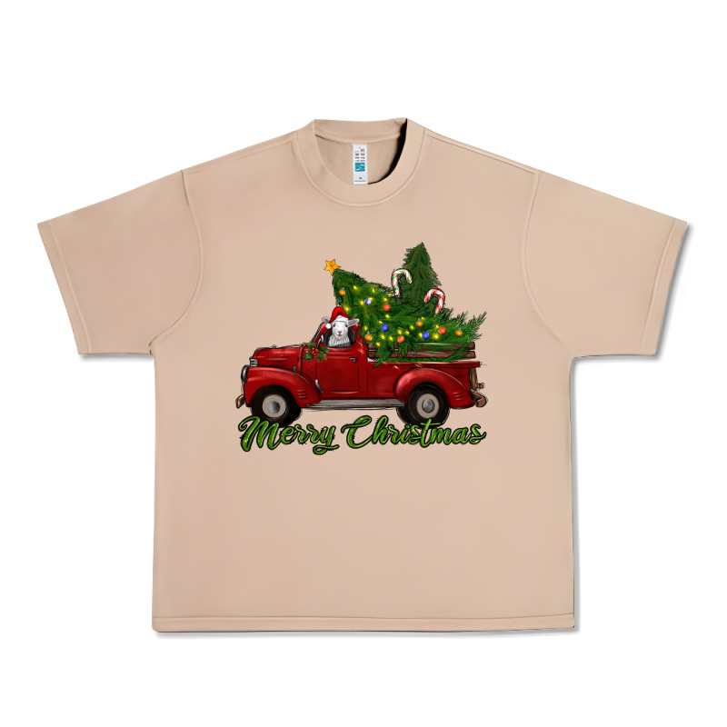 Merry Christmas Baby Sheep Trees With Truck Urban Heavy Tee by RanaPortraitStore | Teevron