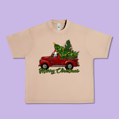 Merry Christmas Baby Sheep Trees With Truck Urban Heavy Tee Designed By Ranaportraitstore