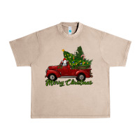 French Oak merry christmas baby sheep trees with truck Urban Heavy Tee - RanaPortraitStore