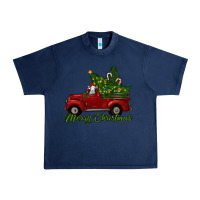 Navy merry christmas baby sheep trees with truck Urban Heavy Tee - RanaPortraitStore