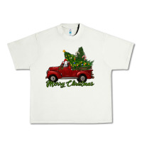 Pistachio merry christmas baby sheep trees with truck Urban Heavy Tee - RanaPortraitStore
