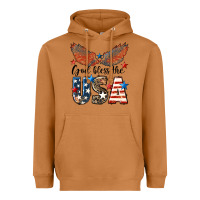 Meerkat Western God Bless The USA Heavyweight Hoodie - LillyAllenDesigns
