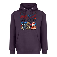 Plum Western God Bless The USA Heavyweight Hoodie - LillyAllenDesigns